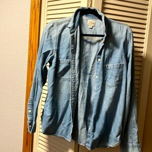 Light wash chambray shirt
